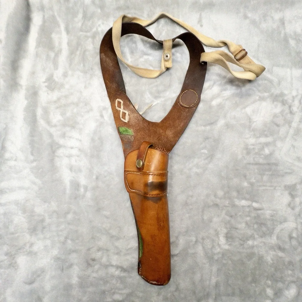 Vtg Brauer Bros Leather Shoulder Holster HS46 *Repaired* Made In USA